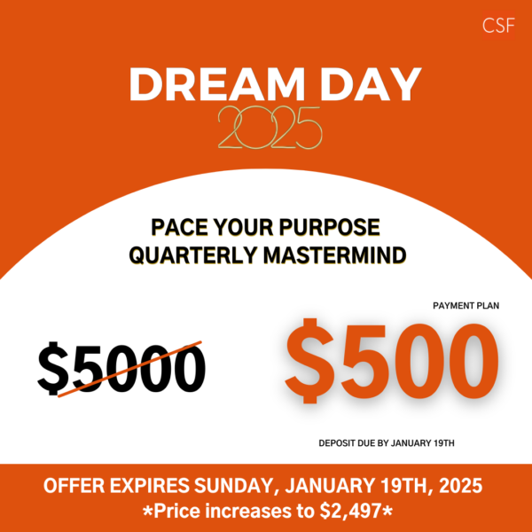 Dream Day 2025 Quarterly Mastermind (Monthly Payments)